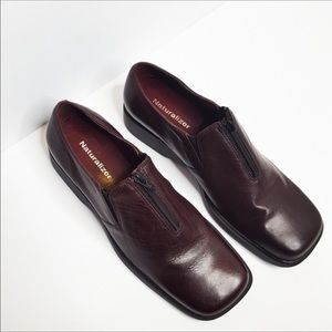 Naturalizer Brown Leather Slip on Shoes